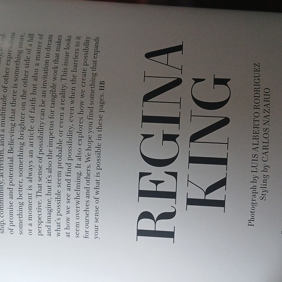 Harper's Bazaar Magazine Cover April 2024 Possibilities Issue Regina King - Picture 4 of 11